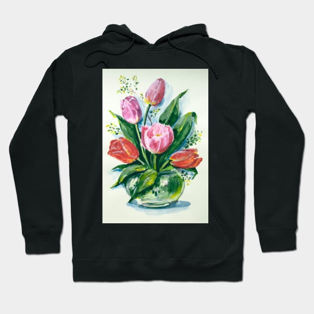 Bouquet of Tulips Hoodie by JeLoTall